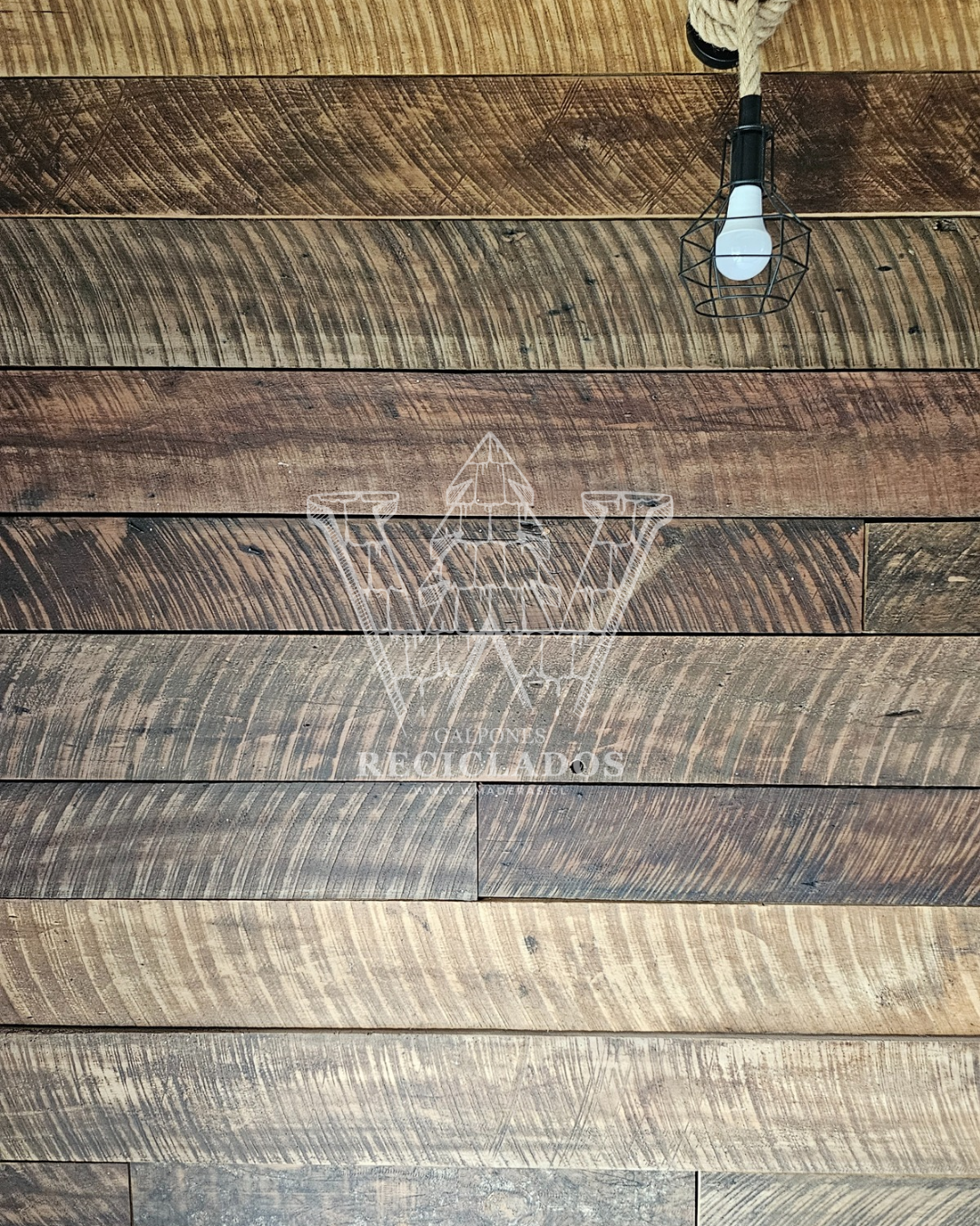 Revestimiento Rústico Natural - Madera Nativa Reciclada