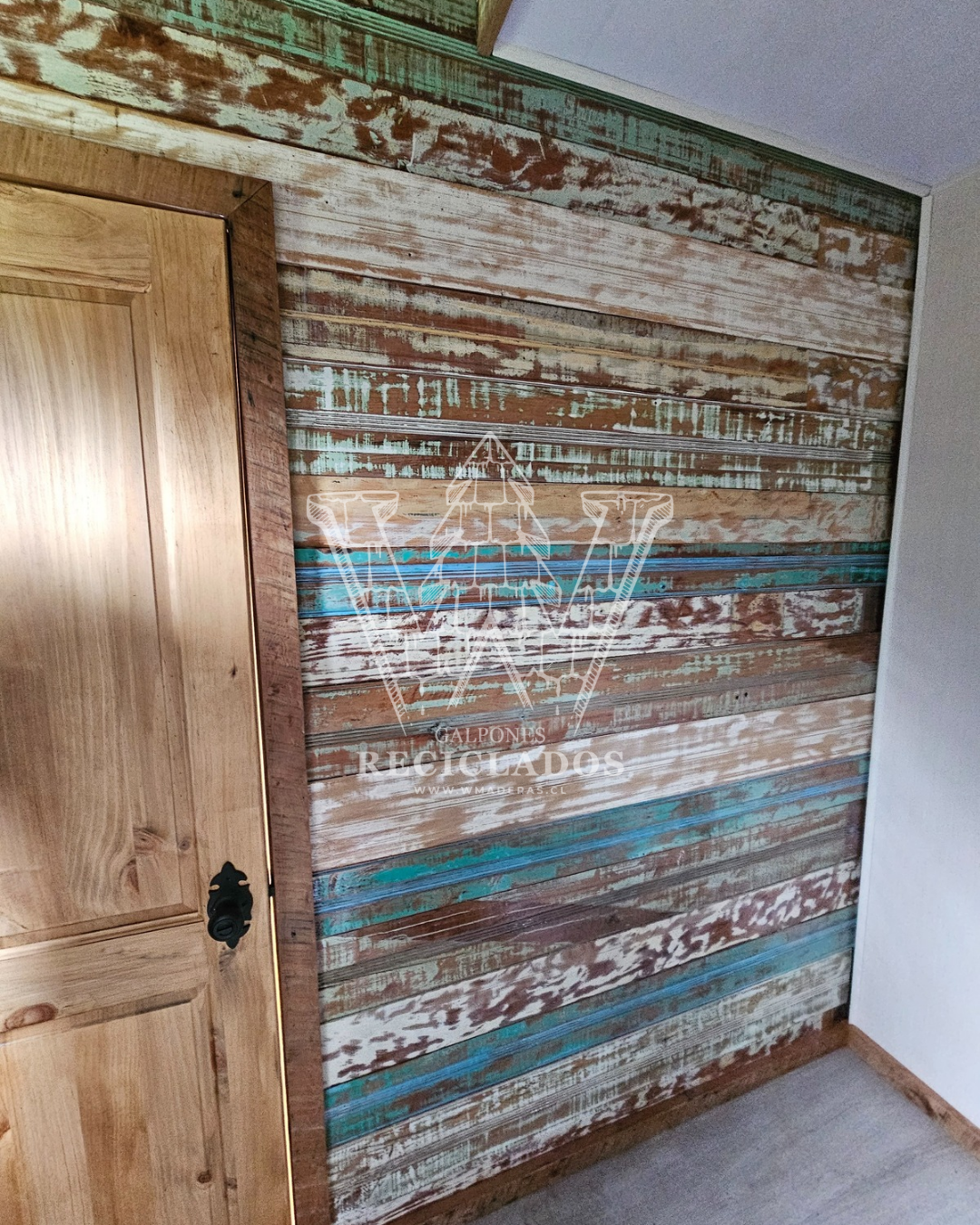 Revestimiento Vintage/Envejecido - Madera Nativa Reciclada/ Demolición