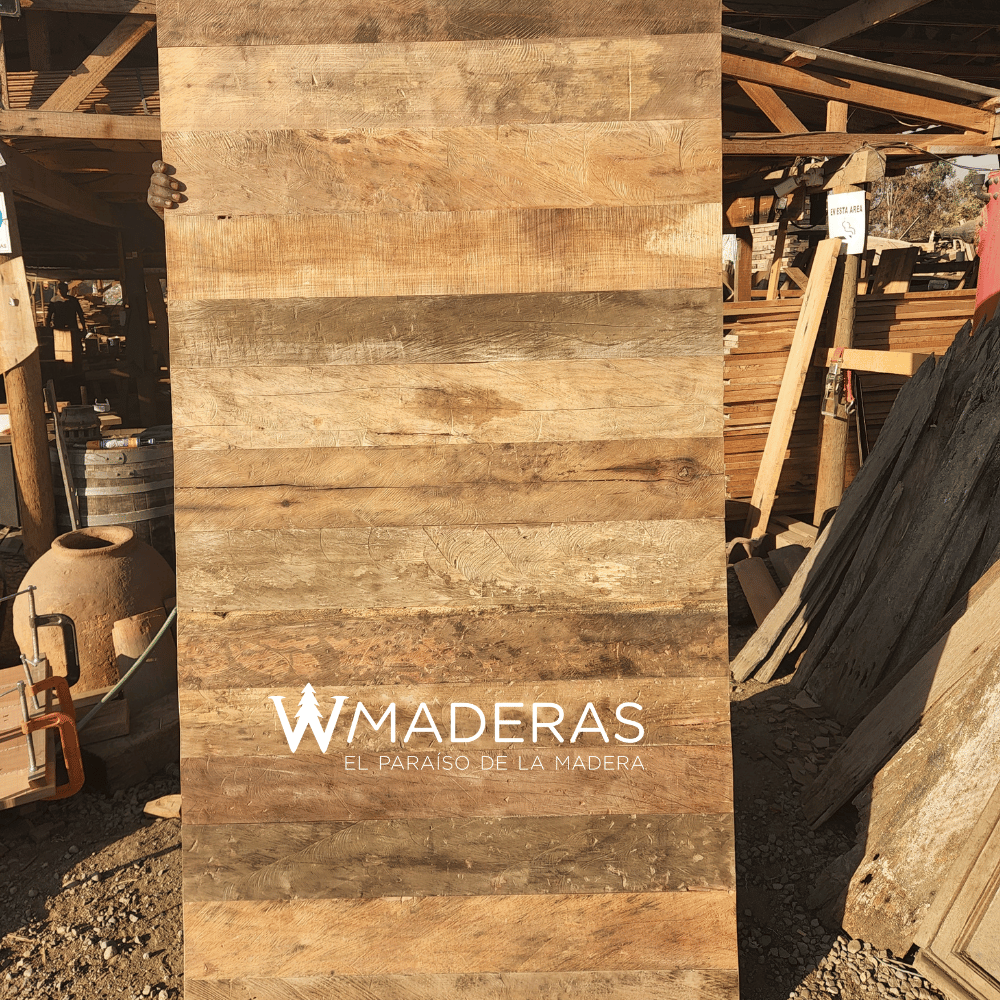 Cubiertas / Tableros Madera Nativa Reciclada / Demolición