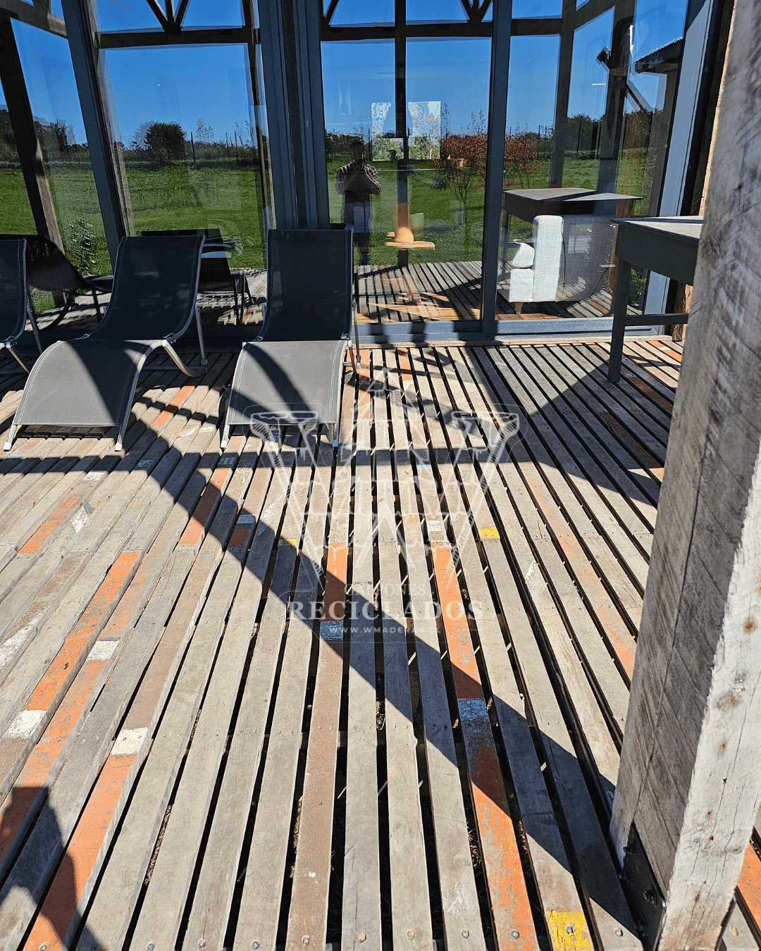 Piso Deck Madera nativa Reciclada / Demolición
