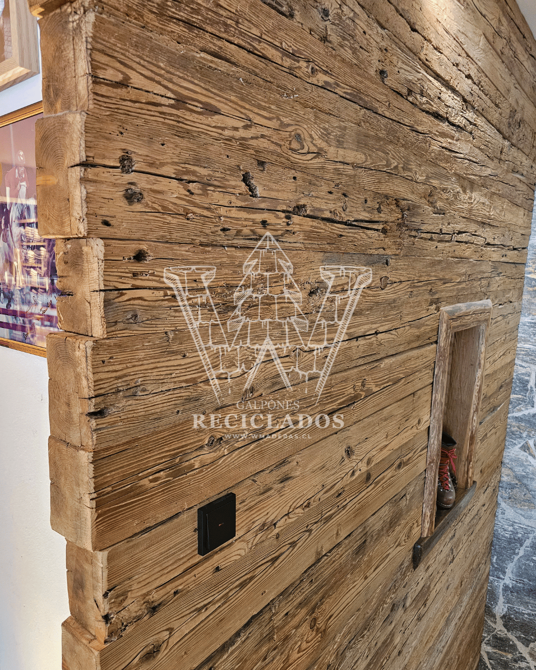 Revestimiento Pino Oregón Americano Reciclado / Demolición